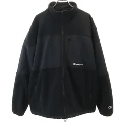 Champion チャンピオン フリースジャケット XL ブラック メンズ 古着