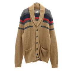 GAP ギャップ 長袖 ショールカラー ニットカーディガン L ベージュ系 メンズ 古着