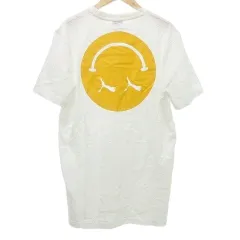 プーマ PUMA × ジェイダ GYDA タグ付き 半袖 Ｔシャツスマイル プリント カットソー  L 白 ホワイト ■GY99