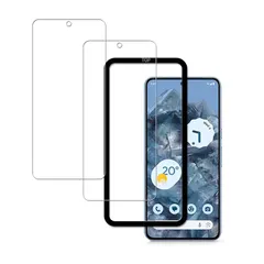 対応 Google Pixel 8 Pro 用の ガラスフィルム （2枚入り）強化ガラス 液晶 保護フィルム 硬度9H 国産硝子素材 ガイド枠付き