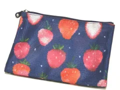 ※送料無料 23/新品同様 ラブラリー バイ フェイラー メッシュポーチ ミニ ◇ ストロベリードット ネイビー LOVERARY BY FEILER ▼8B