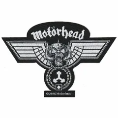 オフィシャル バンドワッペン モーターヘッド MOTORHEAD Hammered Cut Out ブラック 黒