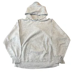 USA製 80s Champion R/W Hoodie L GREY チャンピオン リバースウィーブ パーカー フーディー トリコタグ 目無し グレー 古着