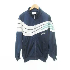 アディダス adidas 80s ヴィンテージ VINTAGE トラックジャケット ジャージ 羽織 Sサイズ 紺 ネイビー