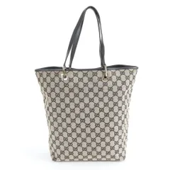 美品 グッチ GG キャンバス 002 1098 レザー トート バッグ 肩掛け ショルダー ハンド A4 ブラック 黒 レディース REE DL34-5【中古】