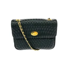 BALLY バリー チェーンショルダーバッグ  キルティング レザー ヴィンテージ ターンロック   ブラック レディース / 240001189083