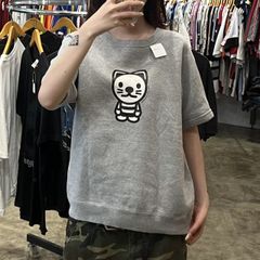 ジョジョワールド イギー ワンポイントTシャツ s グレー 3部 ジョジョ 