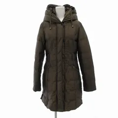 ザラウーマン ZARA WOMAN ダウンコート ナイロン フード S 茶 /UOのサムネイル