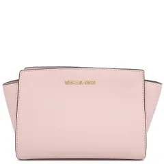 マイケルコース Michael Kors ショルダーバッグ ポシェット セルマ ミディアム メッセンジャー レザー ブロッサム ゴールド金具 35H8GLMM6L 【保存袋】【中古】