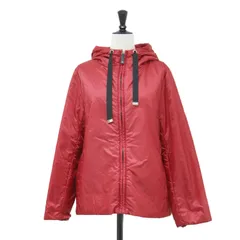 Max Mara マックスマーラ パーカー レッド サイズ:36(S) | ザ・キューブ フーディ パーカー | The Cube | ショート丈 ハイネック ロゴ | アメリカ製 | アウター ジャケット 上着【レディース】【中古】のサムネイル