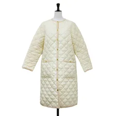 Traditional Weatherwear トラディショナル ウェザーウェア × NOLLYS 別注 コート アイボリー 34(M) | アークリー ロング キルティングコート | ARKLEY LONG 撥水加工 | ジャケット【レディース】【中古】