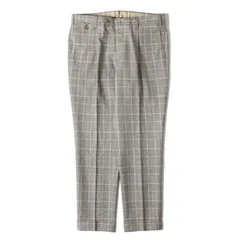 【美品】PT01 ピーティーゼロウーノ パンツ グレー系 サイズ:50 | 22SS ワンタック グレンチェック ストレッチ トラウザー スラックス パンツ | ボトムス ズボン【メンズ】【中古】