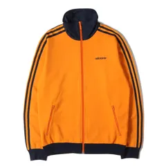 adidas アディダス ジャケット オレンジ ネイビー サイズ:L | 00s スーパースター トラック ジャージ | 00年代 古着 ヴィンテージ | アウター ブルゾン 上着【メンズ】【中古】
