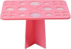 Copeflap メイクブラシスタンド 化粧ブラシ 乾かす 乾燥 収納スタンド 立てる 化粧筆立て (ピンク)