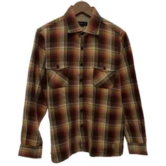 SIMPLE LIFE　ネルシャツ　フランネル　長袖　トップス　チェックシャツ　レギュラーカラー　胸ポケット　古着　/1234