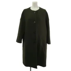 マルニ MARNI ノーカラー ロングコート ウール カーキ 38 CPMA0023U0TW420のサムネイル