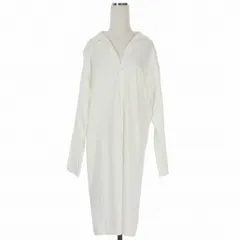 ギャルリーヴィー GALERIE VIE トゥモローランド コットン Vネック シャツワンピース 長袖 36 ホワイト 白