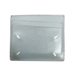 Maison Margiela メゾン マルジェラ Grain Leather Card Holder ステッチレザーカードケース F グレー メンズ