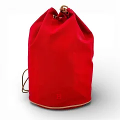 HERMES レッド キャンバス バックパック ポロションミミル GM