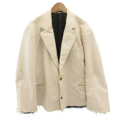 ダブレット doublet 23AW OVERSIZED DAMAGED TAILORED JACKET テーラードジャケット カットオフ ダメージ加工 M 白 ホワイト 23AW06JK56 /FFのサムネイル