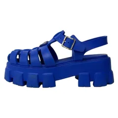 PRADA(プラダ) サンダル 38 レディース - ブルー