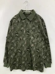 Crocodile クロコダイル ポロシャツ M グリーン その他総柄 長袖