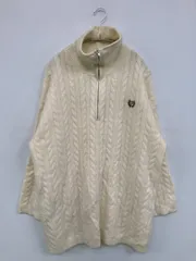 one after another NICE CLAUP ワンアフターアナザーナイスクラップ ニット/セーター F アイボリー ワンポイント 刺繍 ミドル丈 長袖 タートルネック/ハイネック
