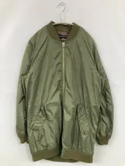 ALPHA INDUSTRIES INC. アルファインダストリーズ MA-1 L カーキ 無地 ブランドロゴ フードなし
