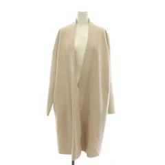 23区 オンワード樫山 ウールコート ロング アウター 38 アイボリー ベージュ 長袖 無地 JKWONW0431 /YM