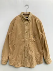 Polo by Ralph Lauren ポロバイラルフローレン シャツ/ブラウス 160 ベージュ コットン コーデュロイ 無地 ワンポイント ブランドロゴ ミドル丈 長袖 ボタンダウン