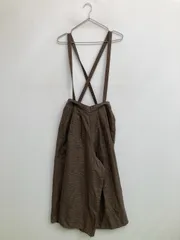 サロペット/オーバーオール M ブラウン クロップド・半端丈