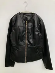 ZARA ザラ レザージャケット M ブラック