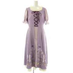 アクシーズファム axes femme 塔の上のラプンツェルワンピース 半袖 F パープル マルチカラー /ES ■OS