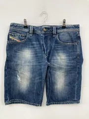 DIESEL ディーゼル デニムパンツ 32 ブルー ハーフ・ひざ丈