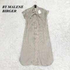 極美品 バイマレーネビルガー ドレープノースリーブワンピース 