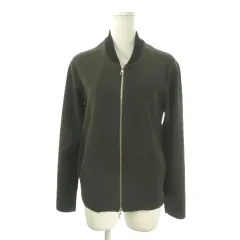 トゥモローランド トリコ TOMORROWLAND tricot ニットブルゾンジャケット 上着 ウール XS 緑 カーキ 長袖 切替 無地 /MN2 ■GY99のサムネイル
