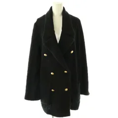 ダブルスタンダードクロージング ダブスタ DOUBLE STANDARD CLOTHING パイルビックシルエットニットジャケット テーラード F ブラック /ES ■OSのサムネイル