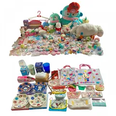 ★ すみっコぐらし グッズ 大量 まとめ商品 ぬいぐるみ バッグ 雑貨 ポーチ 掛け時計 とかげ ねこ とんかつ しろくま 等 現状品 5.6kg