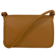 LONGCHAMP(ロンシャン) ショルダーバッグ美品  - オレンジ レザー