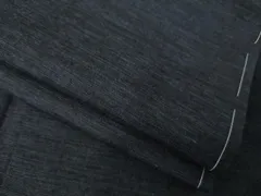 平和屋着物●男性　紬　色無地　藍鉄色　正絹　逸品　未使用　AABG4929ck