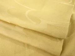 平和屋着物●上質な色無地　流水地紋　飴色　正絹　逸品　AABG4954ck