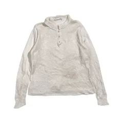 リネン混 Mademoiselle NON NON マドモアゼルノンノン ヘンリーネック ニット セーター L/ホワイト系 レディース パパスのサムネイル