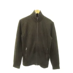 ポロ ラルフローレン POLO RALPH LAUREN ニットジャケット スタンドカラー ジップアップ 長袖 ロゴ刺繍 XS 茶