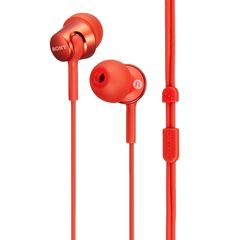 SONY 有線イヤホン レッド MDR-XB55AP - メルカリ