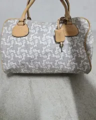 限定販売(正規品) Celine セリーヌ 麻チャ パターン ミニ ボストンバッグ