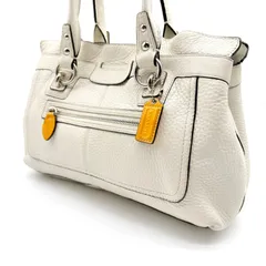 COACH y2k tote bag white leather handbag コーチ ペネロピ・レザー・サッチェルハンドバッグ