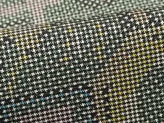 平和屋着物■本場大島紬　7マルキ　幾何学文　正絹　逸品　DABC0984qa