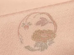 平和屋着物■上質な小紋　草花丸文　金彩　正絹　逸品　CABD1124ze