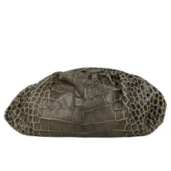 FURLA(フルラ) クラッチバッグ - グレー×アイボリー 型押し加工 レザー