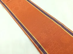 平和屋着物◎本場筑前博多織　半幅帯　器物間道　正絹　逸品　CABD4895nb